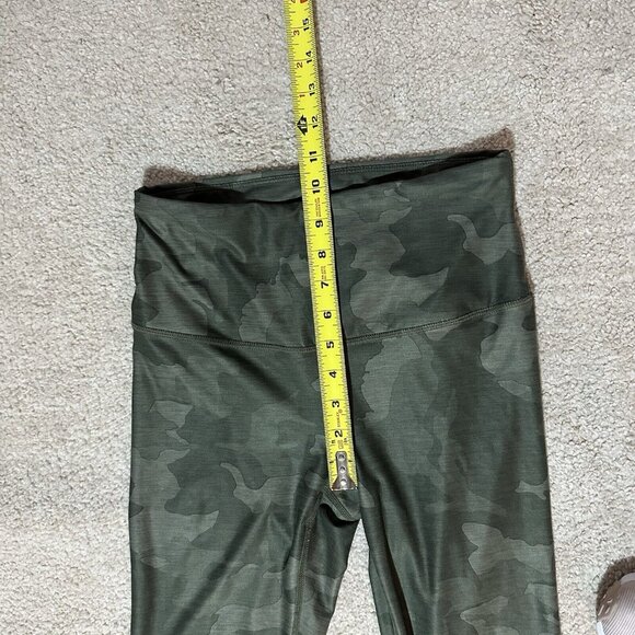 PrAna Leggings Women’s Small Green Camo Electa Yoga Work Out High Rise Pocket - Picture 7 of 11